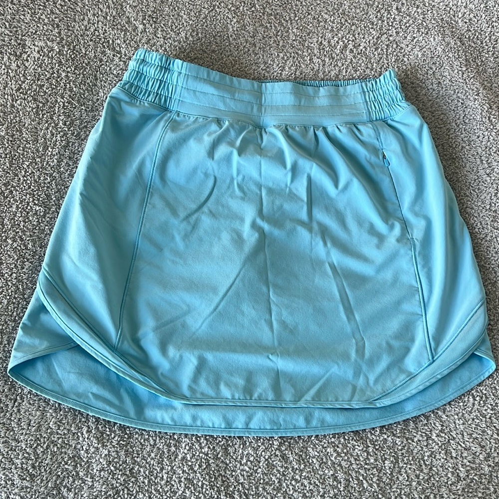 Lululemon hotty hot high rise skirt in blue